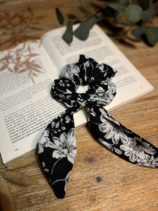 Chouchou foulard fleuri